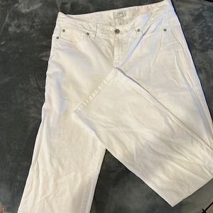 White LOFT boot cut jeans